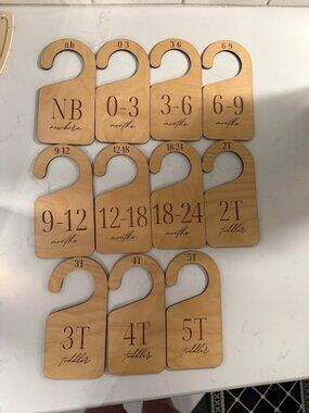 Wooden Nursery Closet Dividers
